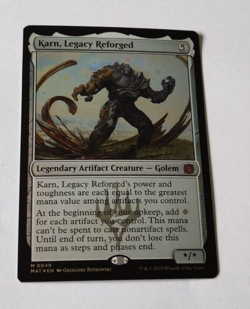 MtG Karn, Legacy Reforged (MAT-0049) Mythic Rare Foil English MINT - Image 1