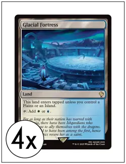 4x Glacial Fortress, Final Fantasy Commander, Magic MTG NM - Image 1