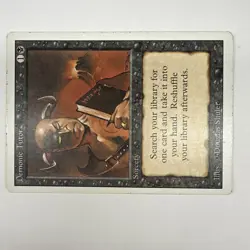 Magic the Gathering Revised Edition Demonic Tutor Sorcery LP - Image 3