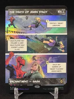 The Death of Gwen Stacy (Borderless) Marvel's Spider-Man - FOIL - NM - Image 1