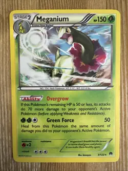 Meganium HOLO RARE 3/122 XY BREAKPoint Pokemon 2016 MP - Image 1