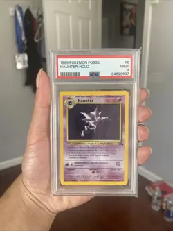 1999 Pokemon Fossil Haunter Holo PSA 9 Mint Trading Card - Image 1