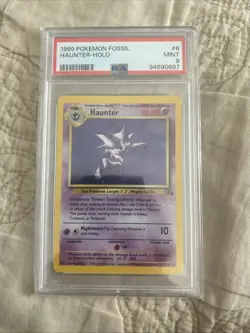 1999 Pokemon Fossil Haunter Holo PSA 9 Mint Trading Card - Image 3