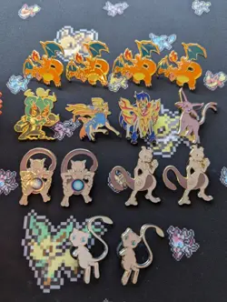 Pokemon TCG Jumbo Cards Sleeves Coins Figures & Pins LOT - Image 5