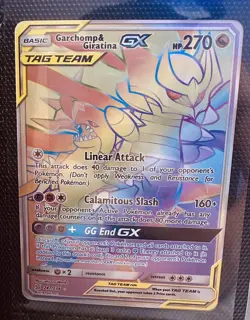 Pokemon TCG Garchomp & Giratina GX (Secret) #247/236 SM - Unified Minds NM ZW1 - Image 1