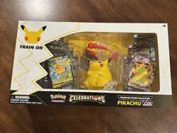Pokemon Celebrations Premium Figure Collection Pikachu VMAX New Factory Sealed - Image 1