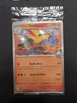 Pokemon TCG Destined Rivals Staff Prerelease Promos Full Set of 4 sealed - Image 1