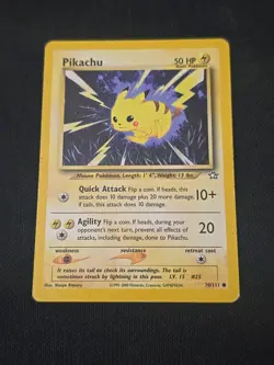 Pikachu 70/111 Neo Genesis Regular Pokemon TCG Vinrage WOTC Moderately Played - Image 1