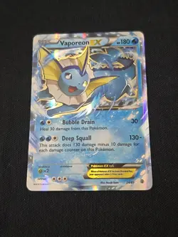 Vaporeon EX 24/83 Generations Ultra Rare Holo 2016 HP/DMG Pokemon TCG - Image 1