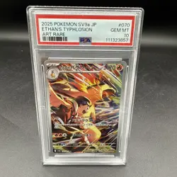 2025 Pokemon SV9a JP Ethan's Typhlosion 070/063 Art Rare PSA 10 - Image 1