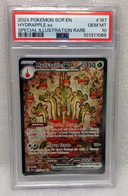 Pokemon TCG PSA 10 Hydrapple EX 167/142 Stellar Crown Special Illustration Rare - Image 1