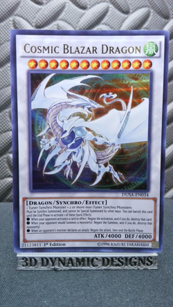 | Yugioh Cosmic Blazar Dragon DUSA-EN034 1st Edition Ultra Rare NM 🔥 | - Image 1