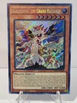 Yugioh Bahalutiya, the Grand Radiance LIOV-EN023 Secret Rare 1st Ed NM - Image 1