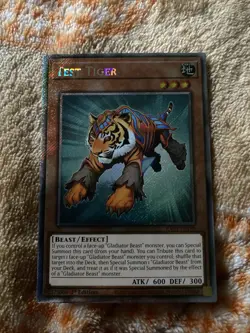 Yu-Gi-Oh! Test Tiger (Platinum Secret Rare) (RA03-EN189) Quarter Century Bonanza - Image 1