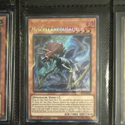Yugioh Miscellaneousaurus MISPRINT - Secret Rare RA04-EN022. Name Shift - Image 1