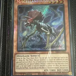 Yugioh Miscellaneousaurus MISPRINT - Secret Rare RA04-EN022. Name Shift - Image 3