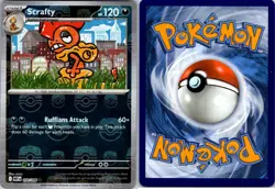 Scrafty 058/086 Uncommon Holo Master Ball Pattern Pokemon Card Near Mint (WHT) - Image 1