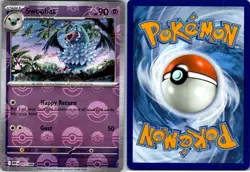 Swoobat 037/086 Uncommon Holo Pokeball Pattern Pokemon Card Near Mint (WHT) - Image 1