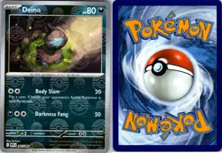 Deino 065/086 Common Holo Pokeball Pattern Pokemon Card Near Mint (WHT) - Image 1