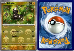 Blitzle 031/086 Common Holo Pokeball Pattern Pokemon Card Near Mint (WHT) - Image 1