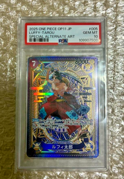 PSA10 One Piece Card Game Luffytaro SR SP ST18-005 Starter Deck Comic Parallel - Image 1