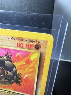 Golem - 1999 Vintage Pokemon - Fossil card # 36/62 - 1ST EDITION - Uncommon - NM - Image 3