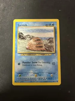 (Unlimited) Pokemon SWINUB Card NEO GENESIS Set 79/111 COMMON - Image 1