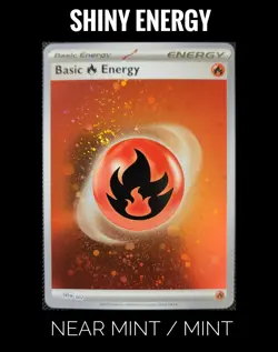 Basic Fire Energy (Cosmos Holo) 002 151 Mint Pokemon Card - Image 1