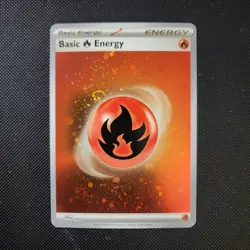 Basic Fire Energy (Cosmos Holo) 002 151 Mint Pokemon Card - Image 3