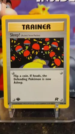 SLEEP! Team Rocket POKEMON Non-Holo 1st Edition TRAINER 2000 Trading Card 79/82 - Image 1