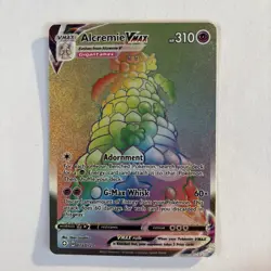 Alcremie Vmax 073/072 Shining Fates Full Art Rainbow Rare Pokemon NM-MT Card - Image 1