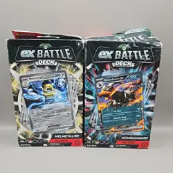 Lot (2) NEW Pokemon Trading Card Decks- Melmetal EX Battle, Houndoom EX Battle - Image 1