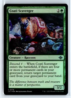 FOIL Coati Scavenger The Lost Caverns of Ixalan - MTG Magic the Gathering Card - Image 1