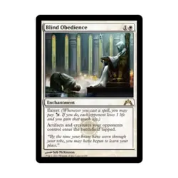 WOTC MtG Gatecrash Blind Obedience (R) (Foil) EX - Image 1