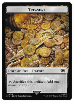 MTG Treasure / The Monarch Lord of the Rings (LTR) Double Sided Token Unplayed - Image 2