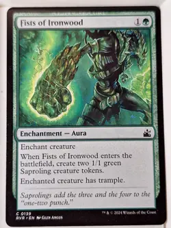 Fists of Ironwood - Ravnica: Remastered - Magic the Gathering MTG Nice! - Image 1
