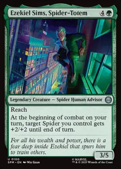 MTG Spider-Man U Ezekiel Sims, Spider-Totem #0100 PLAYSET 4X X4 - Image 1