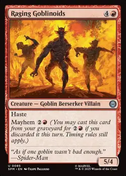 MTG Spider-Man U Raging Goblinoids #0085 PLAYSET 4X X4 - Image 1
