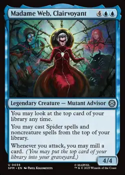 MTG Spider-Man U Madame Web, Clairvoyant #0036 PLAYSET 4X X4 - Image 1