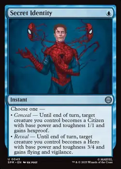 MTG Spider-Man U Secret Identity #0043 PLAYSET 4X X4 - Image 1