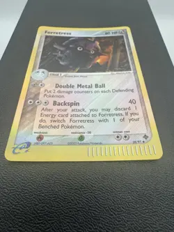 Pokemon Forretress #28 Reverse Holo MP Ex Dragon 2003 E-Reader Vintage - Image 3