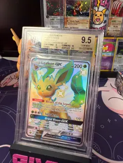 2019 Pokemon SM Hidden Fates Leafeon GX #SV46 Beckett BGS 9.5 w/ GradedGuard! - Image 3