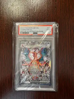 2023 Charizard EX Pokemon Obsidian Flame 223/197 Special Illustration Rare PSA 9 - Image 1