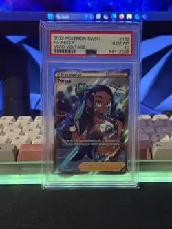 Pokemon TCG: Vivid Voltage - Nessa 183/185 Full Art Ultra Rare PSA 10 GEM MINT - Image 1