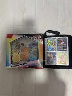 Pokemon Binder Collection + Prismatic Evolution Sealed Poster Collection - Image 1