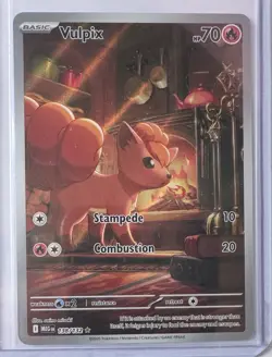 Pokemon Mega Evolution Vulpix IR 138/132 NM Pack Fresh English - In Hand - Image 1