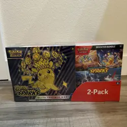 Pokemon TCG: Surging Sparks Elite Trainer Box / ETB & Booster Bundle Set - Image 1