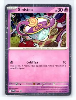 Sinistea SVP 062 Cosmos Holo Black Star Promo Pokemon TCG - Image 1
