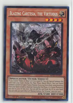 YuGiOh 25th Ann. Tins Dueling Mirrors Secret Rare #MP23-EN162 Blazing Cartesia - Image 1