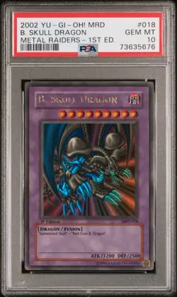 PSA 10 B. Skull Dragon MRD-018 Ultra Rare 1st Edition YUGIOH - Image 1